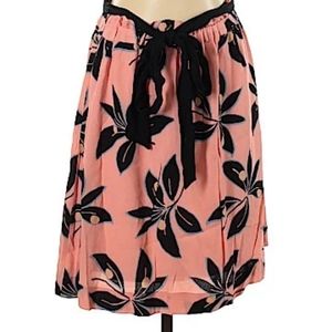 Ann Taylor Floral ribbon skirt